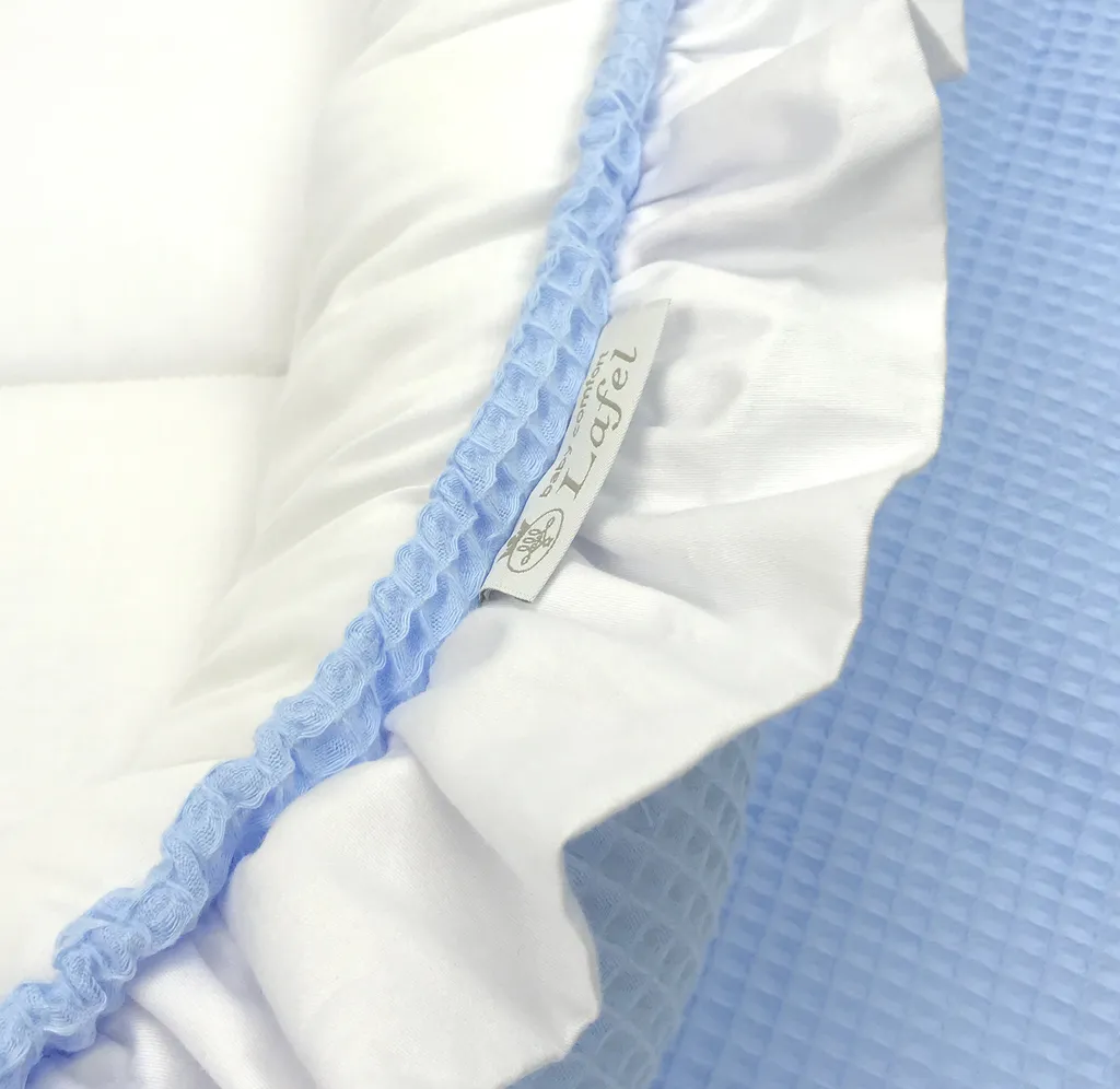 Kokon Niemowlęcy Blue Babynestchen Minky Design Kokon 2-seitig-Babynest Babykokon Kuschelbett Plus Eine Kleine Anti-Nass-Matratze 90x60cm Lafel 6 Kokon Niemowlęcy Blue Babynestchen Minky Design Kokon 2-seitig-Babynest Babykokon Kuschelbett Plus Eine Kleine Anti-Nass-Matratze 90x60cm Lafel – Bild 4