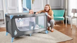 JOY-Reisebett Von Kinderkraft Blau -Barbie Store 02be18921682ca185f4879a00134e799