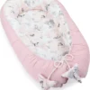 Babynest Neugeborene Nestchen Baby 90x50 Cm - Kokon Handmade Zweiseitig Aus Baumwolle Waffel Mit Babynestchen Wilde Rose Rosa -Barbie Store 0332d867f3309bc409faa94842c6b041