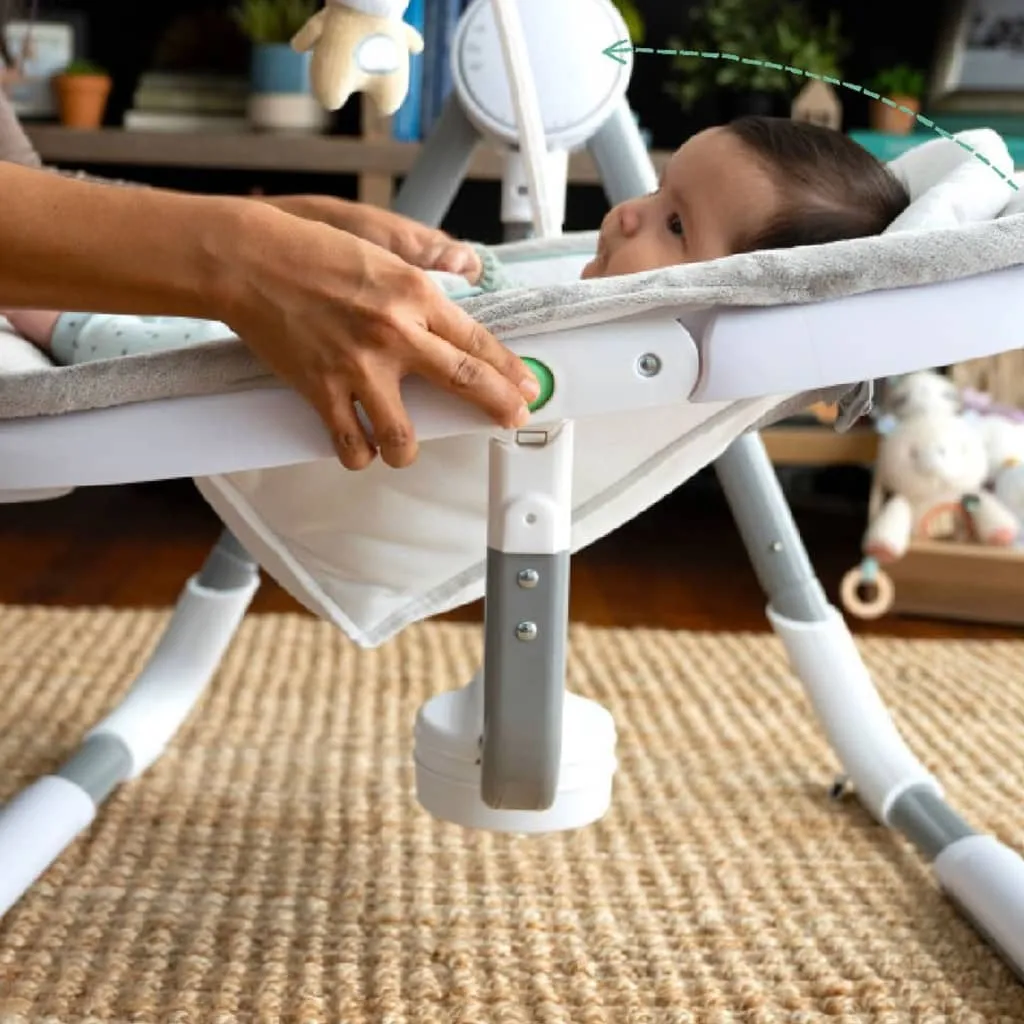 Ingenuity Baby Tragbare Schaukel AnyWay Sway PowerAdapt Dual-Direction, Spruce Babyschaukeln Wippen 11 Ingenuity Baby Tragbare Schaukel AnyWay Sway PowerAdapt Dual-Direction, Spruce Babyschaukeln Wippen – Bild 9