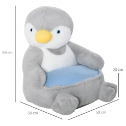 HOMCOM Plüsch-Kindersessel Plüschtier Kinderstuhl Sofa Pinguin Für Spielzimmer Kinderzimmer Für 18-36 Monaten Hellgrau+Blau 59 X 50 X 59 Cm 16 HOMCOM Plüsch-Kindersessel Plüschtier Kinderstuhl Sofa Pinguin Für Spielzimmer Kinderzimmer Für 18-36 Monaten Hellgrau+Blau 59 X 50 X 59 Cm -Barbie Store 0640831b8867bc1c0439fefca07dcb7e