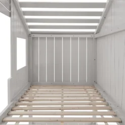 Juskys Kinderbett Baumhaus 90 X 200 Cm Mit Dach, Rutsche & Leiter – Etagenbett Weiß Für Kinder – 2x Lattenrost Bis 150 Kg – Hausbett Aus Massivholz -Barbie Store 0943b222292df7cd2163f88017357b2a