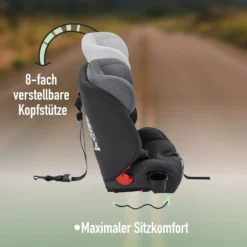 FableKids NALA Autokindersitz Autositz Kinderautositz Mit Isofix 9-36kg Gruppe 1+2+3 ECE Grau -Barbie Store 09f52f9419c7127de779db54ba96dba7