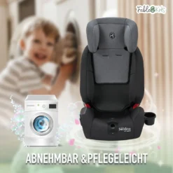 FableKids NALA Autokindersitz Autositz Kinderautositz Mit Isofix 9-36kg Gruppe 1+2+3 ECE Grau -Barbie Store 0a57e5618ec029c3e75df5f33dddf357