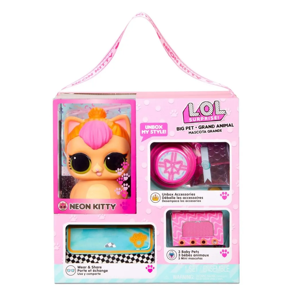 MGA Entertainment L.O.L. Surprise! Big Pets - Neon Kitty, Tier, Mehrfarbig 3 MGA Entertainment L.O.L. Surprise! Big Pets - Neon Kitty, Tier, Mehrfarbig