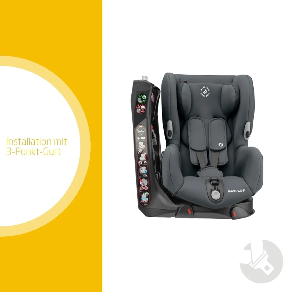 Maxi-Cosi Axiss Kindersitz, 180° Drehbarer Kleinkind Gruppe 1 Autositz (ca. 9-18 Kg) Wächst Mit Dem Kind Und Inkl. 8 Sitzpositionen, Nutzbar Ab Ca. 9 Monate Bis Ca. 4 Jahre, Authentic Graphite, Grau 4 Maxi-Cosi Axiss Kindersitz, 180° Drehbarer Kleinkind Gruppe 1 Autositz (ca. 9-18 Kg) Wächst Mit Dem Kind Und Inkl. 8 Sitzpositionen, Nutzbar Ab Ca. 9 Monate Bis Ca. 4 Jahre, Authentic Graphite, Grau – Bild 2