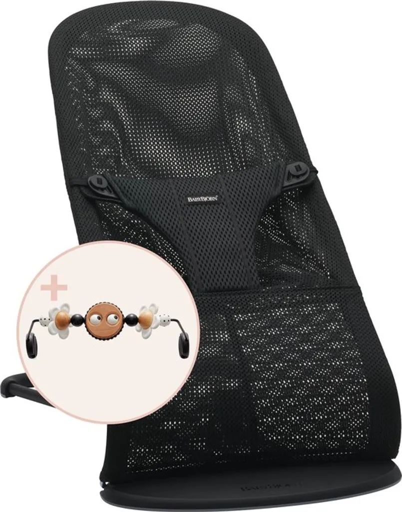 BabyBjörn BABYBJÖRN Babywippe Bliss Mesh Bundle Schwarz Mit Passendem Toys Naughty Eyes Schwarz/weiß Mit Schwarzem Rahmen 3 BabyBjörn BABYBJÖRN Babywippe Bliss Mesh Bundle Schwarz Mit Passendem Toys Naughty Eyes Schwarz/weiß Mit Schwarzem Rahmen