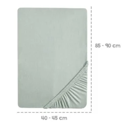 Roba Spannbettlaken Für Wiegenmatratzen 40 X 90 Cm Und 45 X 90 Cm, Single Jersey, 100 % Baumwolle, Frosty Green -Barbie Store 10f1e615da6b4ae1c4df01698d27716b