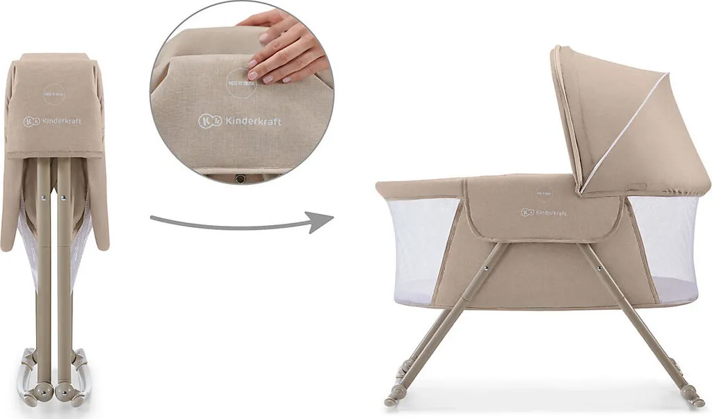 Kinderkraft Baby Cot/cradle LOVI Beige 16 Kinderkraft Baby Cot/cradle LOVI Beige – Bild 14