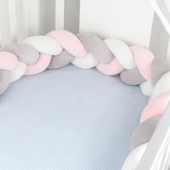 200cm Bettumrandung Geflochten Bettschlange Babybett Stoßstange Baby Nestchen Weben Kantenschutz Kopfschutz Dekoration Für Krippe Kinderbett -Barbie Store 12cc97dfdc5b78980bbac0b3f223fc55