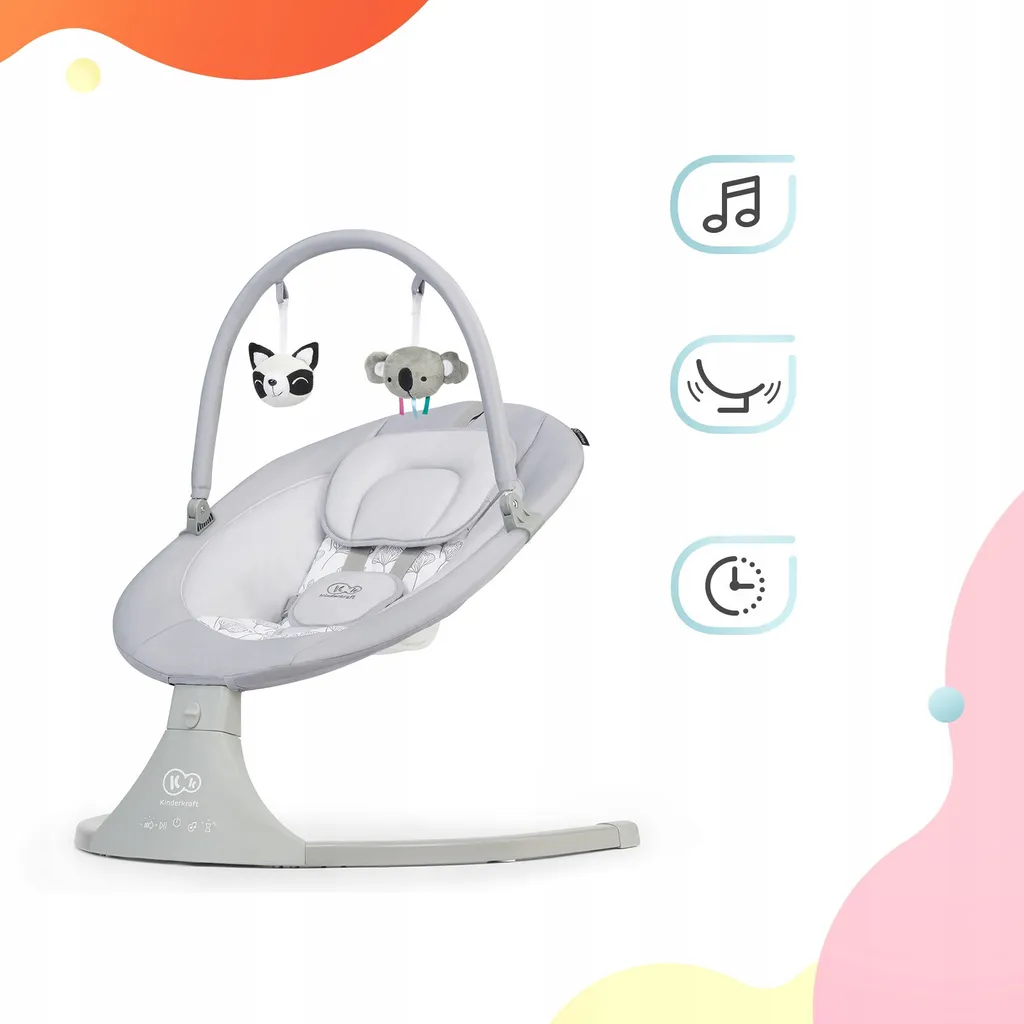 Kinderkraft Baby Rocker LULI Gray 21 Kinderkraft Baby Rocker LULI Gray – Bild 19