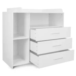 Infantastic® Wickelkommode Mit 3 Schubladen Und 3 Fächern, Ca. 113 X 53 X 101.6 Cm, Inkl. Wickelaufsatz Abnehmbar, Weiß - Baby Kommode, Babymöbel, Wickeltisch -Barbie Store 158fc9209a778da44ba0ec51811f08c9