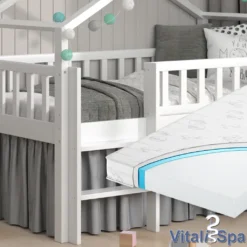 VitaliSpa Hausbett + Matratze Adis Weiß 168x158 Cm Massivholz -Barbie Store 16dbf2b5ac9266964c478a2587fb7d0a