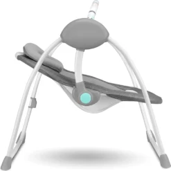Lionelo Ruben Baby Wippe Babyschaukel Elektrisch Mit Liegefunktion Von 0 Bis 9 Kg Moskitonetz Kuscheltierbügel Dunkelgrau-Türkis -Barbie Store 18314224cb6987270b5226995d04b84b