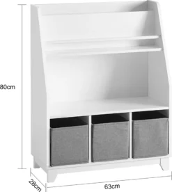 SoBuy KMB34-W Kinder Bücherregal Kinderregal Spielzeugregal Aufbewahrungsregal Für Kinder Weiß BHT Ca.: 63x80x28cm 10 SoBuy KMB34-W Kinder Bücherregal Kinderregal Spielzeugregal Aufbewahrungsregal Für Kinder Weiß BHT Ca.: 63x80x28cm -Barbie Store 1ab05f2408711c36e7c67674b8293aba