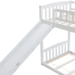 Merax Etagenbetten 90x200cm/90x200cm Hochbett Für 2 Kinder, Doppel Stockbett Teilbar Zu 2 Einzelbetten, Kinderbett Mit Rutsche Und Lattenrost, Weiß 22 Merax Etagenbetten 90x200cm/90x200cm Hochbett Für 2 Kinder, Doppel Stockbett Teilbar Zu 2 Einzelbetten, Kinderbett Mit Rutsche Und Lattenrost, Weiß -Barbie Store 1c7584538b9f587a0e22e473ddb0defd