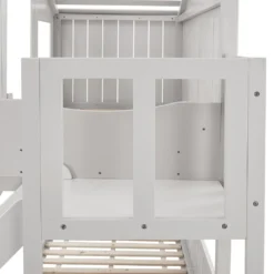 Juskys Kinderbett Baumhaus 90 X 200 Cm Mit Dach, Rutsche & Leiter – Etagenbett Weiß Für Kinder – 2x Lattenrost Bis 150 Kg – Hausbett Aus Massivholz -Barbie Store 1ca69b33a38857209ba48f1964265714