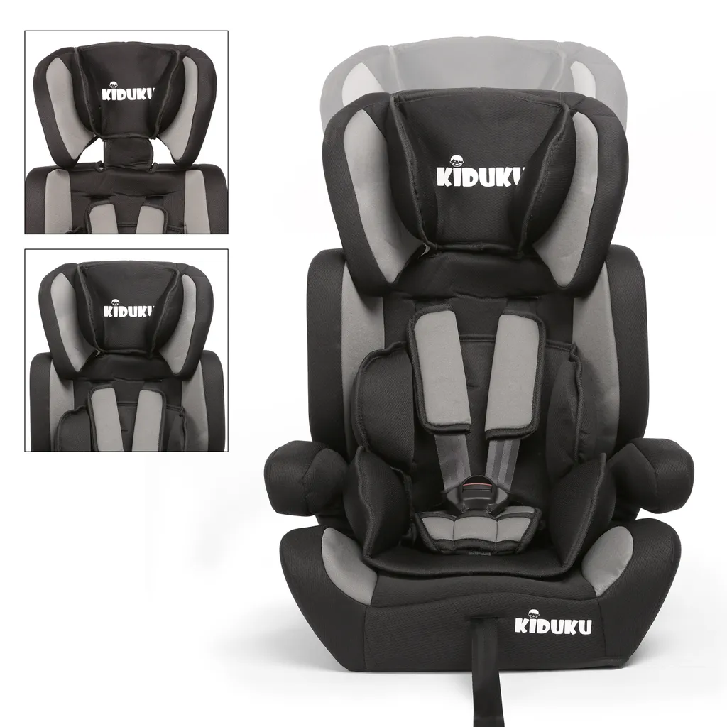 KIDUKU® Autokindersitz Kinderautositz Autositz Kindersitz 9-36kg Gruppe 1+2+3 Schwarz/Grau 6 KIDUKU® Autokindersitz Kinderautositz Autositz Kindersitz 9-36kg Gruppe 1+2+3 Schwarz/Grau – Bild 4