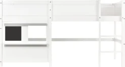 Merax Etagenbett 90x200 Cm Kinderbett Hochbett Mit Zwei Beschreibbaren Tafeln, Klein Ablage Und Leiter, Spielbett Aus Kiefer Für Jungen Und Mädchen, Weiß -Barbie Store 1d612ae7dff2bcdc3d921264989368ac