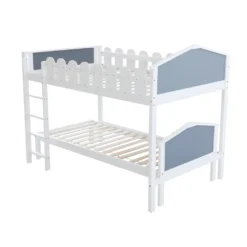 Merax Kinderbett 120 X 200/90 X 200 Cm Etagenbett Hochbett Mit Lattenrost, Spielbett Massiv Stock Kiefernbett Bett, Weiß -Barbie Store 1e1fb70c29f375e5516aefb866b0ff34
