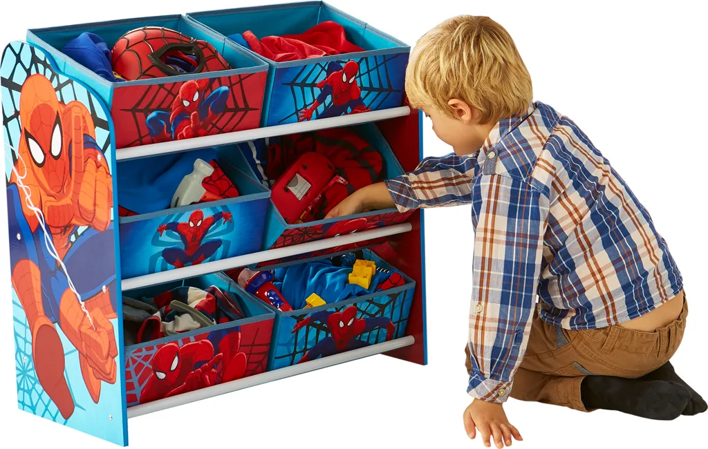 Worlds Appart Spider-Man - Regal Zur Spielzeugaufbewahrung Mit Sechs Kisten Für Kinder, 471SDR 9 Worlds Appart Spider-Man - Regal Zur Spielzeugaufbewahrung Mit Sechs Kisten Für Kinder, 471SDR – Bild 7