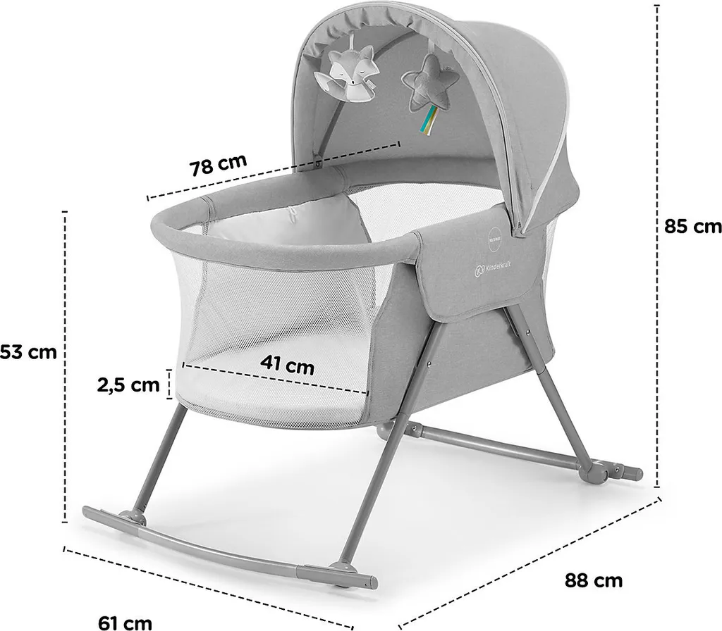 Kinderkraft Baby Cot/cradle LOVI Beige 11 Kinderkraft Baby Cot/cradle LOVI Beige – Bild 9