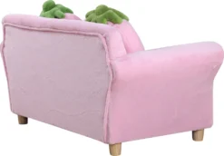 HOMCOM Kindersofa Kindersessel Sofa Couch Kinder Stuhl Kinderzimmer Softsofa Doppelsofa Einzelsofa(Erdbeersofa) -Barbie Store 206a2830dc6c350534ebf39978067e6b