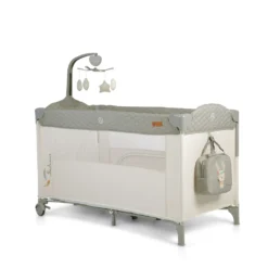 Cangaroo Reisebett Indiana Laufstall Zwei Ebenen Matratze Wickeltasche Räder Grau -Barbie Store 2114775fe9b8787ad23518af3f15cc61