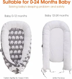 Topchances Kuschelnest Babynest Multifunktionales Nest Für Babys Säuglinge Reisebett, 100% Baumwolle Bionic Bett, Für 0-24 Monate Baby Und Säuglinge (Grau/Elefant) 14 Topchances Kuschelnest Babynest Multifunktionales Nest Für Babys Säuglinge Reisebett, 100% Baumwolle Bionic Bett, Für 0-24 Monate Baby Und Säuglinge (Grau/Elefant) -Barbie Store 22016e29ffc205ead990babf6ef13de0