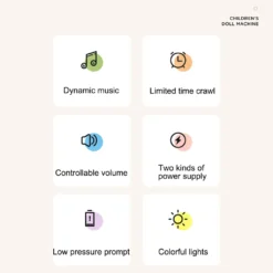 Kimbosmart Mini Puppenmaschine Klauenmaschine Grabber Klauen Maschine Mit Musik Licht DIY Spielzeug Kinder -Barbie Store 22f0d312fe813c85a4eff71b1b41f37a