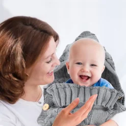 Schlafsäcke Baby Winter,Neugeborenes Baby Gestrickt Wickeln Babydecke Kinderwagen Schlafsack Für 0-12 Monat Baby -Barbie Store 2357cd18f957370fa0ea522d5f59a2ef