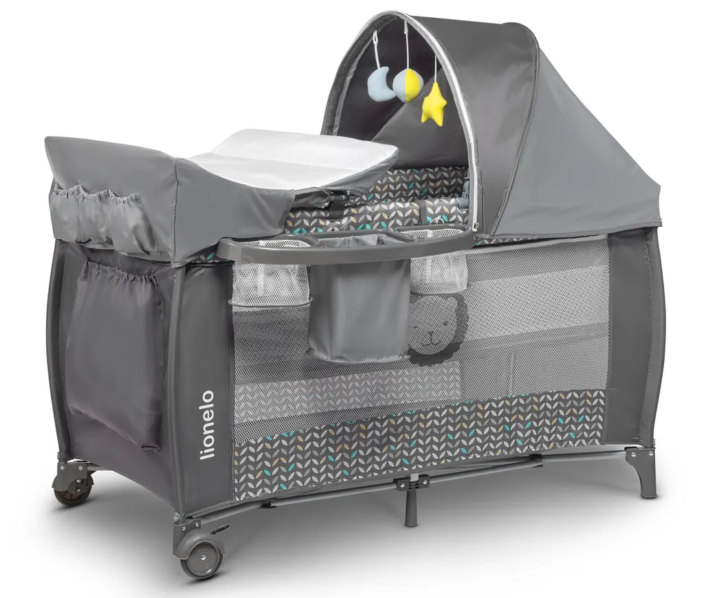 Reisebett Lionelo Sven Plus Grey Scandi Babybett Kinderbett Mit Wickelablage Klappbar 12 Reisebett Lionelo Sven Plus Grey Scandi Babybett Kinderbett Mit Wickelablage Klappbar – Bild 10