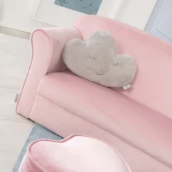 Roba Kindersofa „Lil Sofa“ Mit Armlehnen, Bequeme Kindercouch Mit Rosa Samtstoff Bezogen -Barbie Store 247da6b812e80a0bbbd3a84ecf95c35f