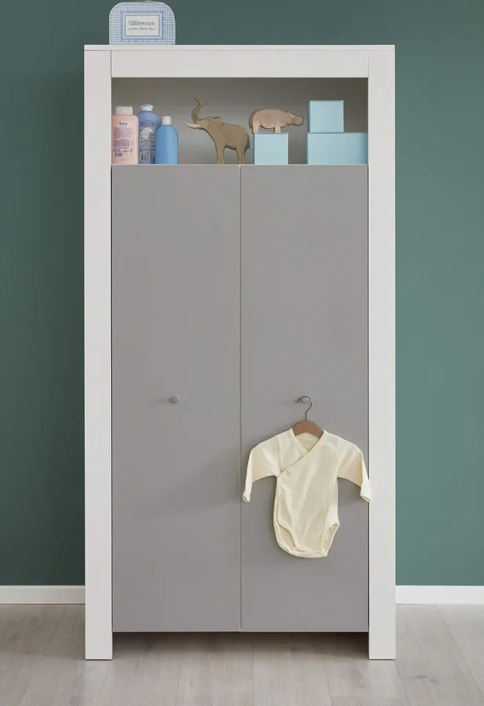 Trendteam Babyzimmer 4-teilige Kombination Pia Weiß Melamin/Lichtgrau Melamin 21 Trendteam Babyzimmer 4-teilige Kombination Pia Weiß Melamin/Lichtgrau Melamin – Bild 19