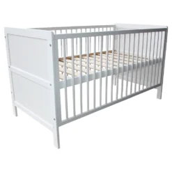 Kinderbett 3in1 Kinderbett / Beistellbett / Juniorbett 140x70cm Weiß -Barbie Store 289d64b53f1b9d5e386d426fe1651f85