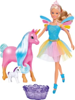 SIMBA TOYs Simba Spielwaren Steffi LOVE Welcome Unicorn Ankleidepuppen Puppen Ankleidepuppen Spielzeugknaller