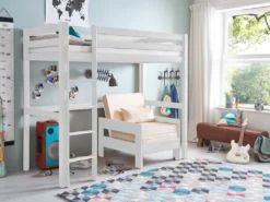 Relita Hochbett TOLI Buche Massiv Weiß Lackiert BH1021117-B90 -Barbie Store 29c81140f86bcfb1ec038033047af8d7