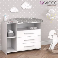Vicco Wickelkommode Oskar Weiß 113 X 100 X 53 Cm Holzwerkstoff -Barbie Store 2a8ce9d77d0117be01c8ad2cad71732b