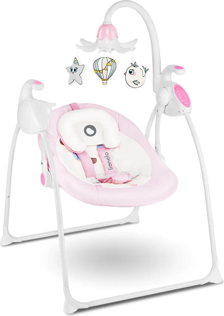 Lionelo Robin Baby Wippe Babyschaukel Elektrisch Mit Liegefunktion Von 0 Bis 9 Kg Moskitonetz Melodien Spieluhr Rosa 7 Lionelo Robin Baby Wippe Babyschaukel Elektrisch Mit Liegefunktion Von 0 Bis 9 Kg Moskitonetz Melodien Spieluhr Rosa – Bild 5