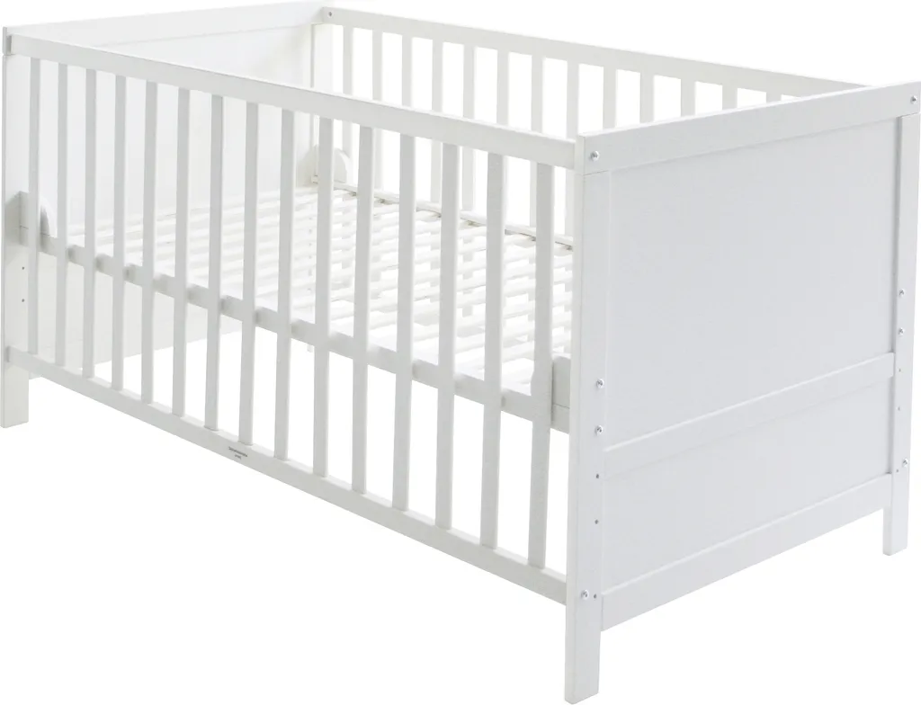 Roba Kombi-Kinderbettset 'Sterne Grau', 70x140 Cm, Weiß, Umbaubar Zum Juniorbett 5 Roba Kombi-Kinderbettset 'Sterne Grau', 70x140 Cm, Weiß, Umbaubar Zum Juniorbett – Bild 3