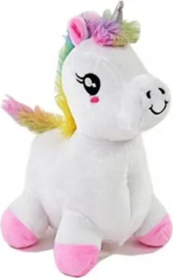 Kögler Plüsch Einhorn Unicorn & Sound Regenbogenschwanz Plüschtier Weiß 24cm Neu