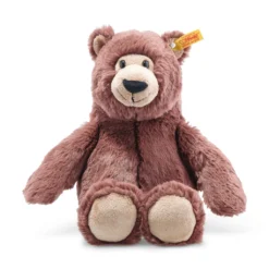 Steiff Bella Bär, Original Plüschtier 30 Cm, Plüschbär Teddy Sitzend, Kuscheltier Für Kinder, Soft Cuddly Friends, Schmusetier Zum Spielen & Kuscheln, Waschbar, Stofftier Rotbraun (113840), Rot