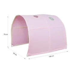 Homestyle4u 1440, Kinder Tunnel Für Hochbett Bettzelt Betttunnel Spieltunnel Kinderbett, 90 Cm Breit, Rosa -Barbie Store 2ec6eb0e02327f3c7aba96f7a6352620