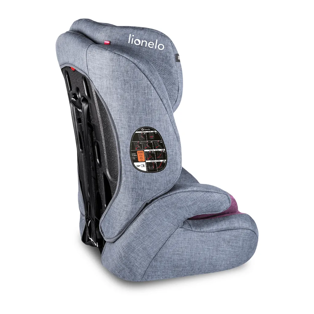 Lionelo Nico Kindersitz Autokindersitz Autositz 9-36kg Gruppe 1+2+3 Violett 7 Lionelo Nico Kindersitz Autokindersitz Autositz 9-36kg Gruppe 1+2+3 Violett – Bild 5