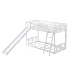 Merax Etagenbetten 90x200cm/90x200cm Hochbett Für 2 Kinder, Doppel Stockbett Teilbar Zu 2 Einzelbetten, Kinderbett Mit Rutsche Und Lattenrost, Weiß 25 Merax Etagenbetten 90x200cm/90x200cm Hochbett Für 2 Kinder, Doppel Stockbett Teilbar Zu 2 Einzelbetten, Kinderbett Mit Rutsche Und Lattenrost, Weiß -Barbie Store 306d1800a9014003fa441bfb6ebc50e3