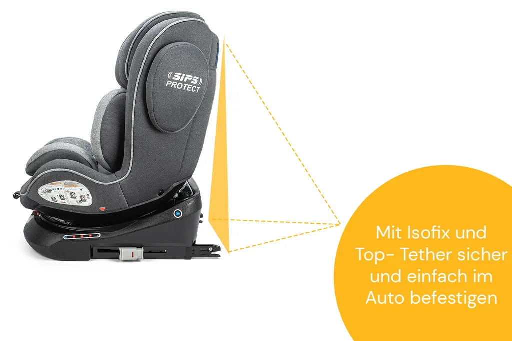 Osann Kindersitz Eno360 Gruppe 0+/1/2/3 (0-36 Kg), Reboarder Dark Grey Melange 9 Osann Kindersitz Eno360 Gruppe 0+/1/2/3 (0-36 Kg), Reboarder Dark Grey Melange – Bild 7