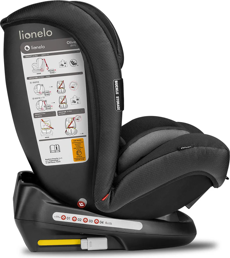 Lionelo Oliver Kindersitz 9-36kg Kindersitz Isofix Top Tether Seitenschutz 5 Punkt Gurt Rückenlehnenverstellung Kopfstützenverstellung Reduktionseinlage ECE R44 04 8 Lionelo Oliver Kindersitz 9-36kg Kindersitz Isofix Top Tether Seitenschutz 5 Punkt Gurt Rückenlehnenverstellung Kopfstützenverstellung Reduktionseinlage ECE R44 04 – Bild 6