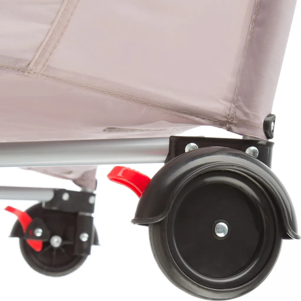 Tectake Kinderreisebett Elefant 132x75x104cm Mit Wickelauflage Und Transporttasche - Braun 7 Tectake Kinderreisebett Elefant 132x75x104cm Mit Wickelauflage Und Transporttasche - Braun – Bild 5