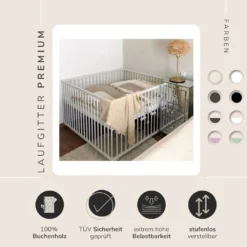 Sämann® Laufgitter Premium 120x120 Cm, Weiß -Barbie Store 35d3b96c9a08a067b196caa57e74f326 1