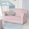 Roba Kindersofa „Lil Sofa“ Mit Armlehnen, Bequeme Kindercouch Mit Rosa Samtstoff Bezogen -Barbie Store 37a35efb1f052e908932f88d7ed62b9c